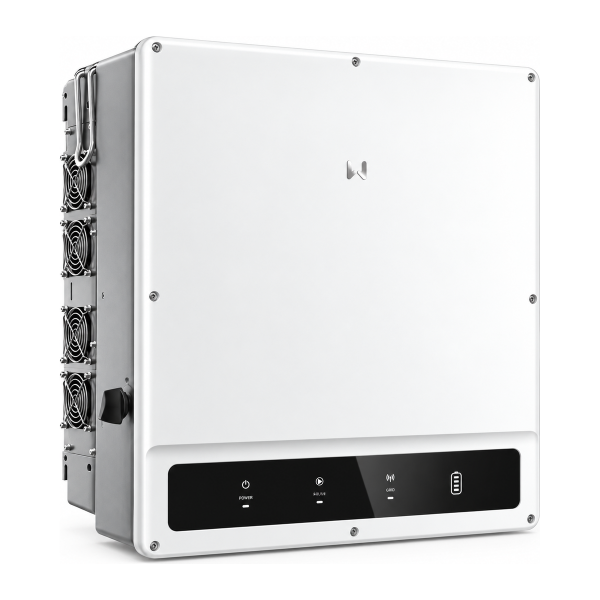 e fill goodwe et 25 50kw GoodWe ET series 25-50 kW three phase commercial hybrid inverter, white enclosure with heat sink