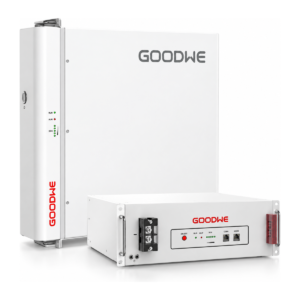 GoodWe Lynx A LX A5.0-10 5 kWh low voltage battery, tower and rack module with GOODWE logo